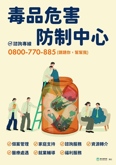 毒防中心諮詢專線